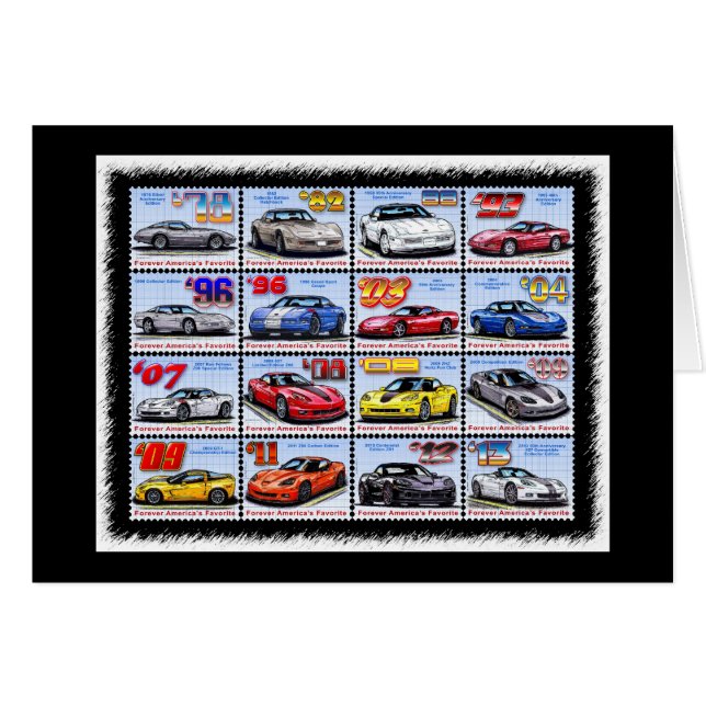 1978-2013特集号のコルベットのモンタージュ (正面横)