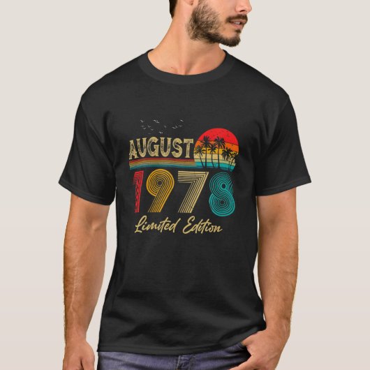 1978 43歳威厳がある限定版43rd Birt Tシャツ (正面)