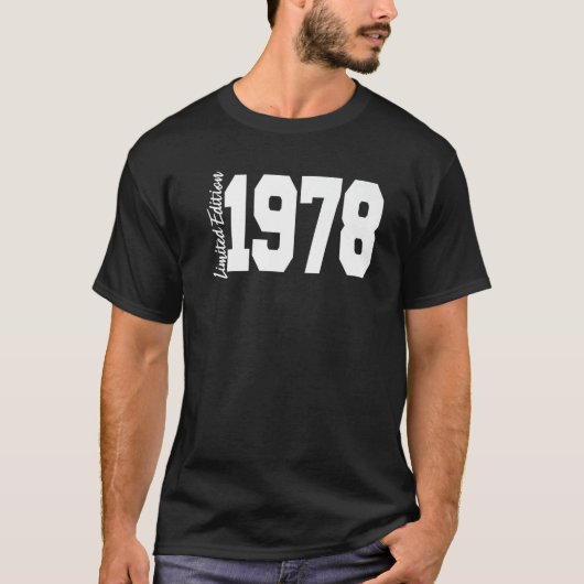 1978 44誕生日女性男性1 Tシャツ (正面)