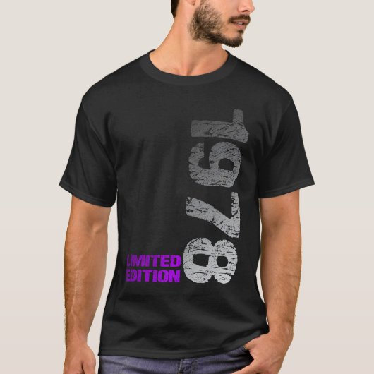 1978 45誕生日1978生まれ Tシャツ (正面)