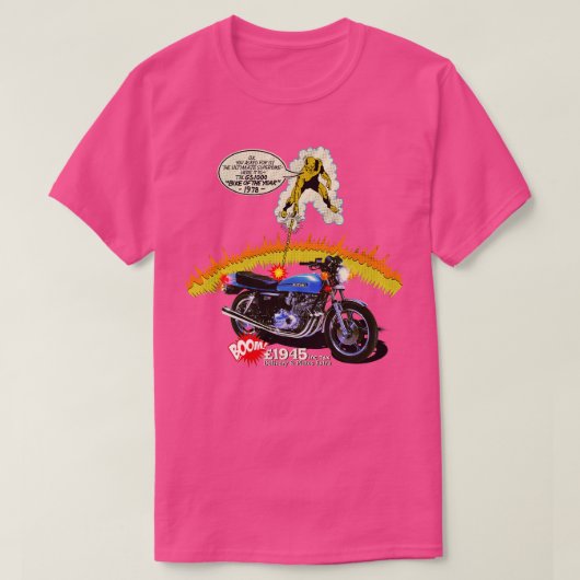 1978 GS 1000ヴィンテージマガ広告ジン Tシャツ (デザイン正面)
