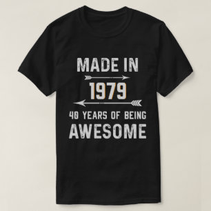 1979の40年間の素晴らしいギフトのアイディア2019年に作られる Tシャツ