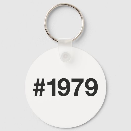 1979ハッシュタグ46誕生日記念日 キーホルダー (正面)