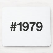 1979ハッシュタグ46誕生日記念日 マウスパッド (正面)