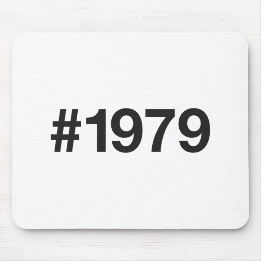 1979ハッシュタグ46誕生日記念日 マウスパッド (正面)