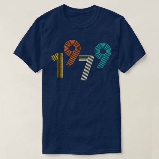 1979レトロ誕生日ヴィンテージ Tシャツ (デザイン正面)