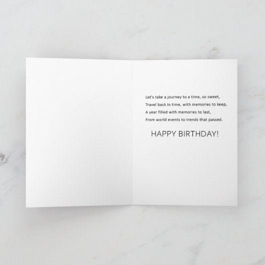 1979年あなたが生まれ誕生日カード サンキューカード (内部)