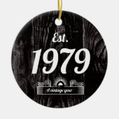 1979年にヴィンテージ年 セラミックオーナメント (正面)