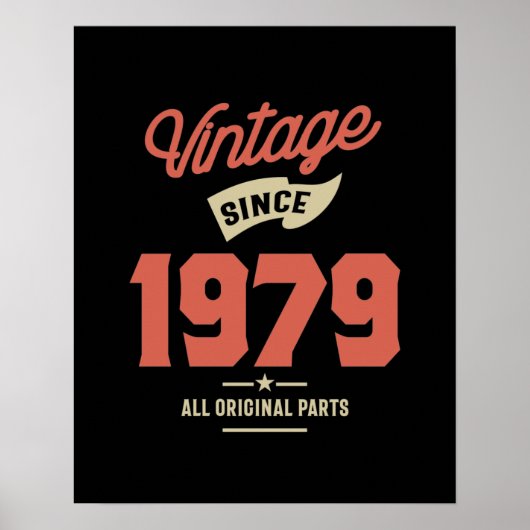 1979年に作られた誕生日 ポスター (正面)