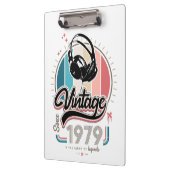 1979年のヘッドフォン以来のヴィンテージ クリップボード (左)