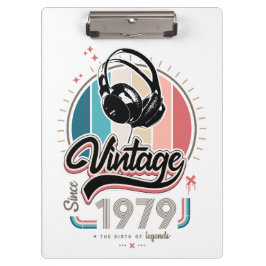 1979年のヘッドフォン以来のヴィンテージ クリップボード