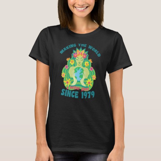 1979年の誕生日以来、世界をより良くする Tシャツ (正面)
