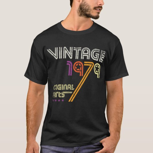 1979年の40歳の誕生日生まれ贈り物とレトロヴィンテージ Tシャツ (正面)