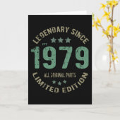 1979年ヴィンテージ誕生日 カード (黄色い花)