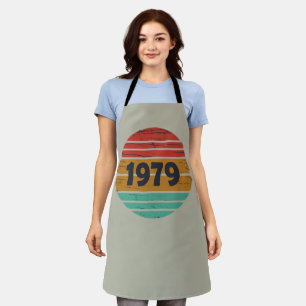 1979年生まれのヴィンテージスタイルの誕生日ギフト エプロン