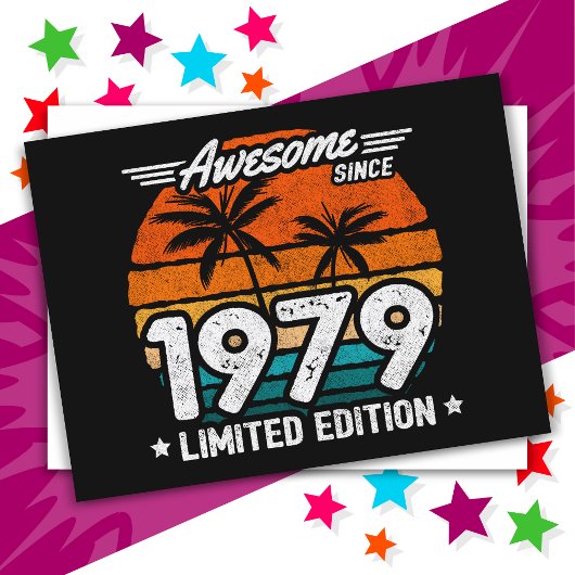 1979年生まれ限定復刻版かっこいい 1979年からかっこいい ポストカード