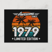 1979年生まれ限定復刻版レトロかっこいい 1979年からかっこいい ポストカード (正面)