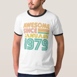 1979年1月生まれのスゴイ人 誕生年 Tシャツ