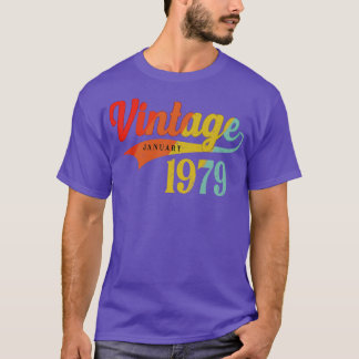 1979年1月誕生日ヴィンテージ1979年1月素晴らし Tシャツ