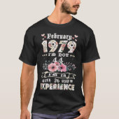 1979年2月私は44ではない私は26年Eと18である Tシャツ (正面)