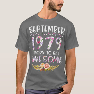 1979年9月生まれハッピーバースデー素晴らし4へ Tシャツ