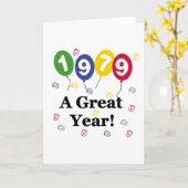 1979年A年素晴らし誕生日 カード (黄色い花)