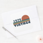 1979生まれ年のヴィンテージ誕生日ギフト スクエアシール (封筒)