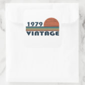 1979生まれ年のヴィンテージ誕生日ギフト スクエアシール (バッグ)