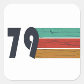 1979生まれ年のヴィンテージ誕生日ギフト スクエアシール (正面)