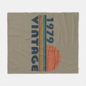 1979生まれ年のヴィンテージ誕生日ギフト フリースブランケット (正面(横))