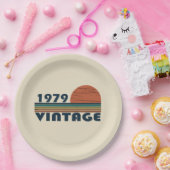 1979生まれ年のヴィンテージ誕生日ギフト ペーパープレート (パーティー)