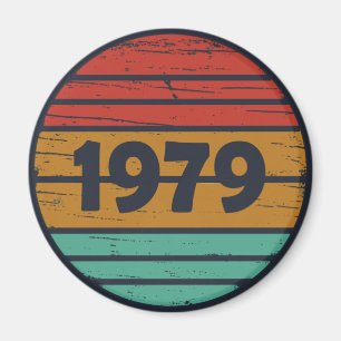 1979生まれ年のヴィンテージ誕生日ギフト マグネット