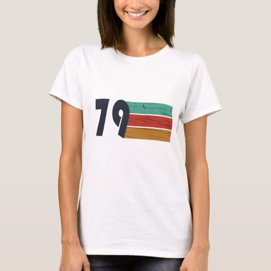 1979生まれ年のヴィンテージ誕生日ギフト Tシャツ (正面)