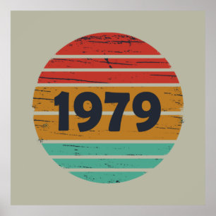 1979生まれ年のヴィンテージ ポスター
