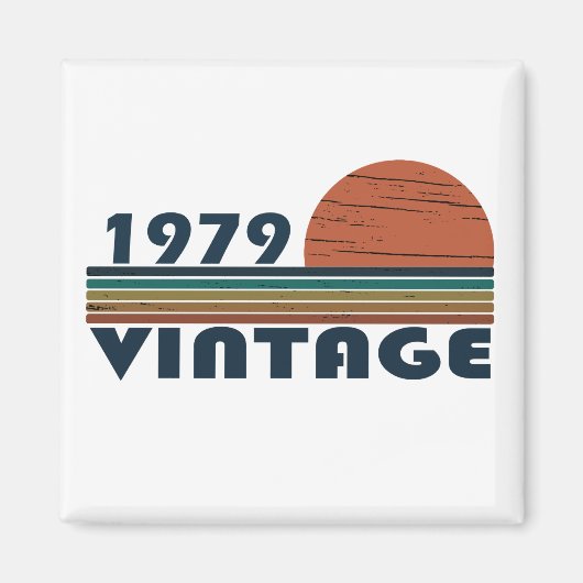 1979生まれ年のヴィンテージ マグネット (正面)