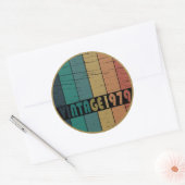 1979生まれ年のヴィンテージ ラウンドシール (封筒)