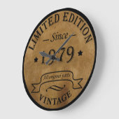 1979生まれ年のヴィンテージ ラージ壁時計 (傾斜)