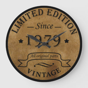 1979生まれ年のヴィンテージ ラージ壁時計