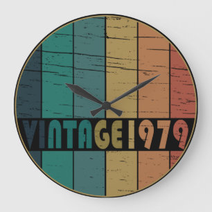 1979生まれ年のヴィンテージ ラージ壁時計