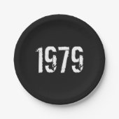 1979生まれ年の誕生年の紙プレート ペーパープレート (正面)