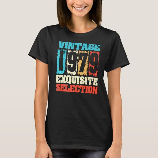 1979生まれ年の誕生日で作られた絶妙な選択 Tシャツ (正面)