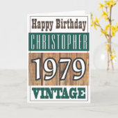 1979生まれ年グリーティングカード カード (黄色い花)