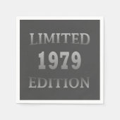 1979生まれ年生誕会エレガント スタンダードカクテルナプキン (正面)