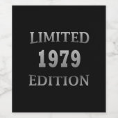1979生まれ年生誕限定版ギフト ワインラベル (シングルラベル)