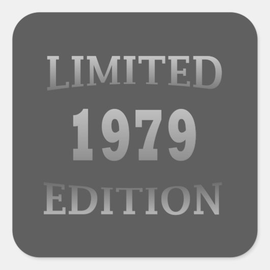 1979生まれ年生誕限定版 スクエアシール (正面)