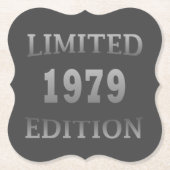 1979生まれ年生誕限定版 ペーパーコースター (正面)