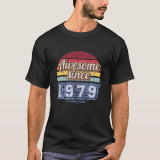 1979素晴らし年から43歳の誕生日パーティーレトロヴィンタ Tシャツ