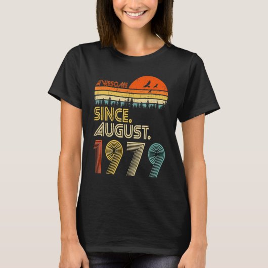 1979素晴らし年のヴィンテージ43威厳がある誕生日以降 Tシャツ (正面)
