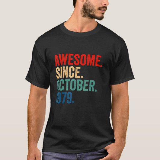 1979素晴らし年10月以来43歳43番目のバード Tシャツ (正面)