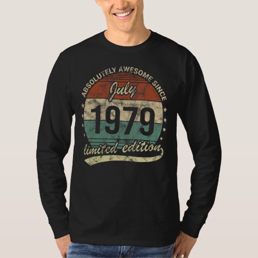 1979素晴らし年7月以来の絶対誕生 Tシャツ (正面)